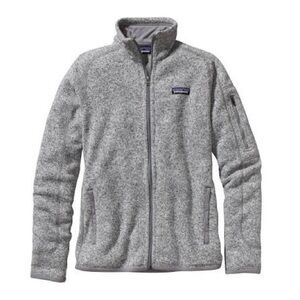 Patagonia Better Sweater Full Zip Birch White Grey Medium